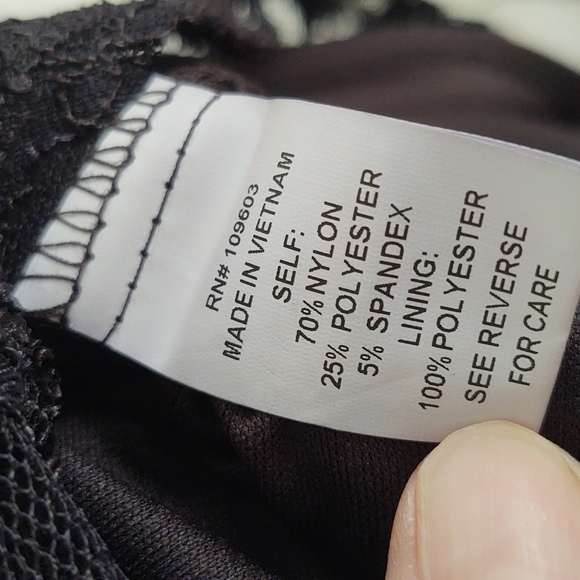 EUC Rabbit Rabbit Rabbit Black Lace Dress Size 10 - Picture 6 of 7